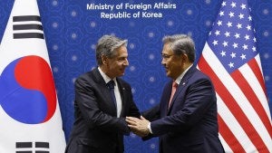 U.S. Secretary of State Antony Blinken meets with South Korean Foreign Minister Park Jin