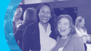 Two members at a Council event