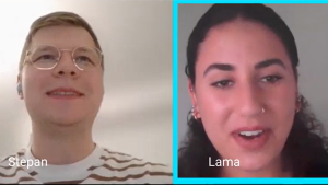 Stepan Goncharov and Lama El Baz video chat