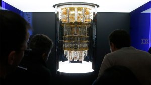 People looking at full quantum computer