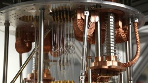 Close up of quantum computer