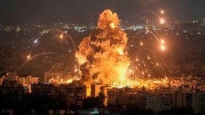 Airstrikes on border Lebanon and Israel