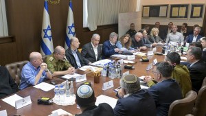 Israeli Prime Minister Benjamin Netanyahu convenes his security Cabinet to vote on a ceasefire deal