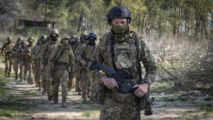 Ukrainian forces hold military exercises