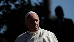 Pope Francis attends a feast of St. Francis of Assisi at the Vatican