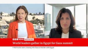 Leslie Vinjamuri speaks on BBC News.
