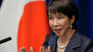 Japan's new Prime Minister Sanae Takaichi speaks during a news conference