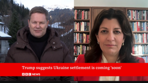 Leslie Vinjamuri speaks with BBC News via video