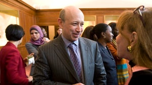 Blankfein at speaking engagement