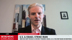 Paul Poast speaks on CBS News Chicago