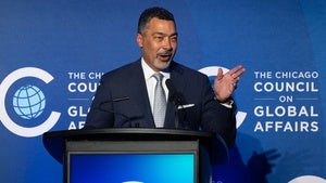 Council board member Brett Hart speaking at the 2025 Global Leadership Awards.