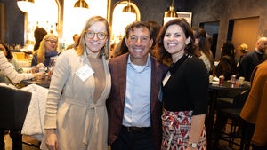 Council members at a reception