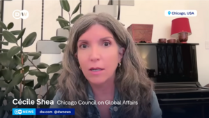 Cécile Shea speaks with DW News over video call.