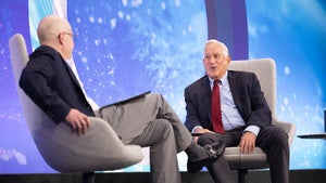 Walter Isaacson speaking on the Council's stage