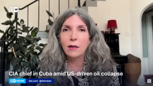 Cécile Shea appears on DW News via video