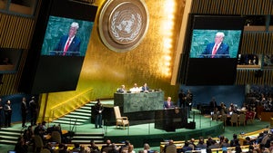  Donald Trump addresses the 74th session of the United Nations General Assembly