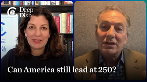 A screenshot of two people meeting virtually